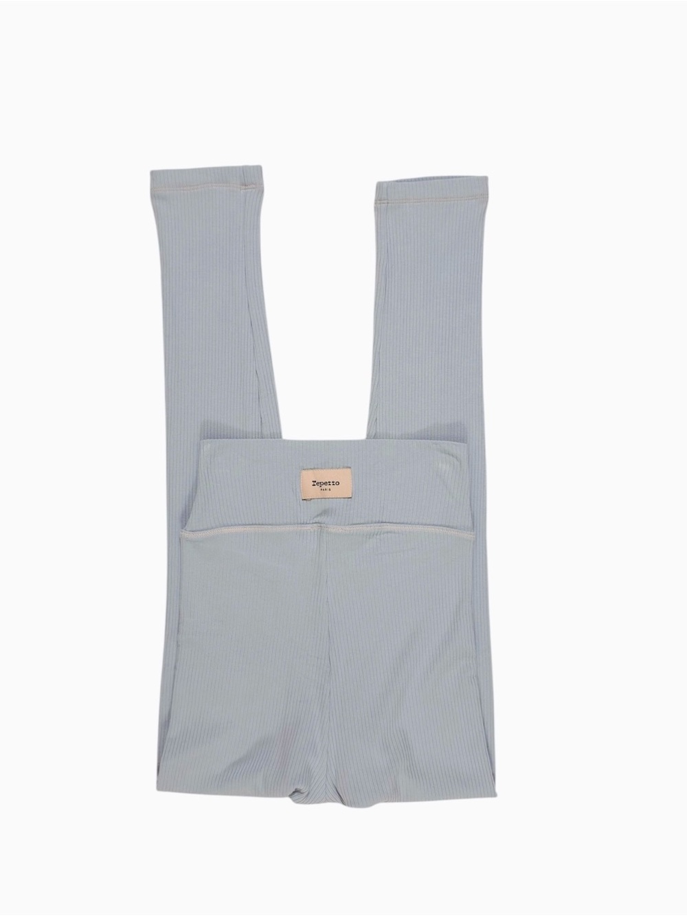 Repetto Paris Studio Ribbed Legging in Light Blue Small